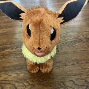 Build A Bear Pokemon Eevee Plush BAB 16" Stuffed Toy Sound Works! EUC